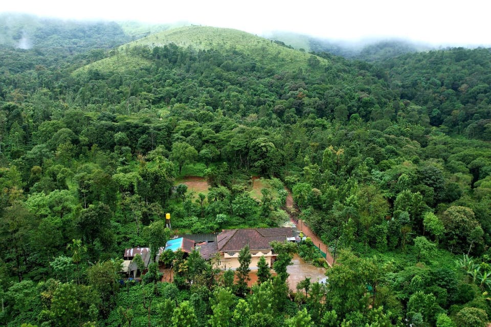 Natural landscape, Bird's eye view, Mountain view