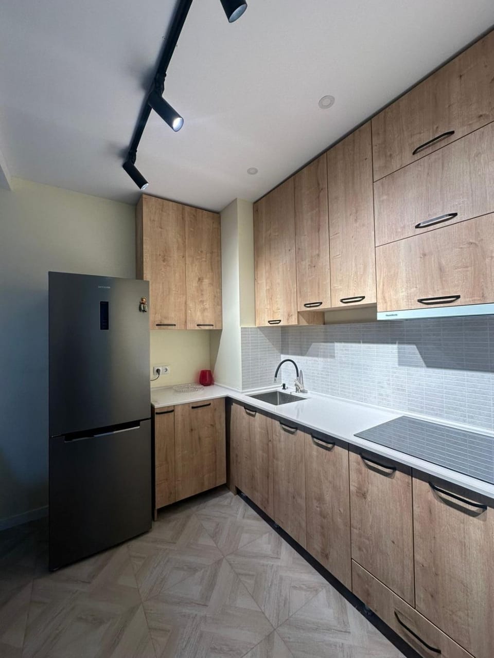 Kitchen or kitchenette, dishwasher