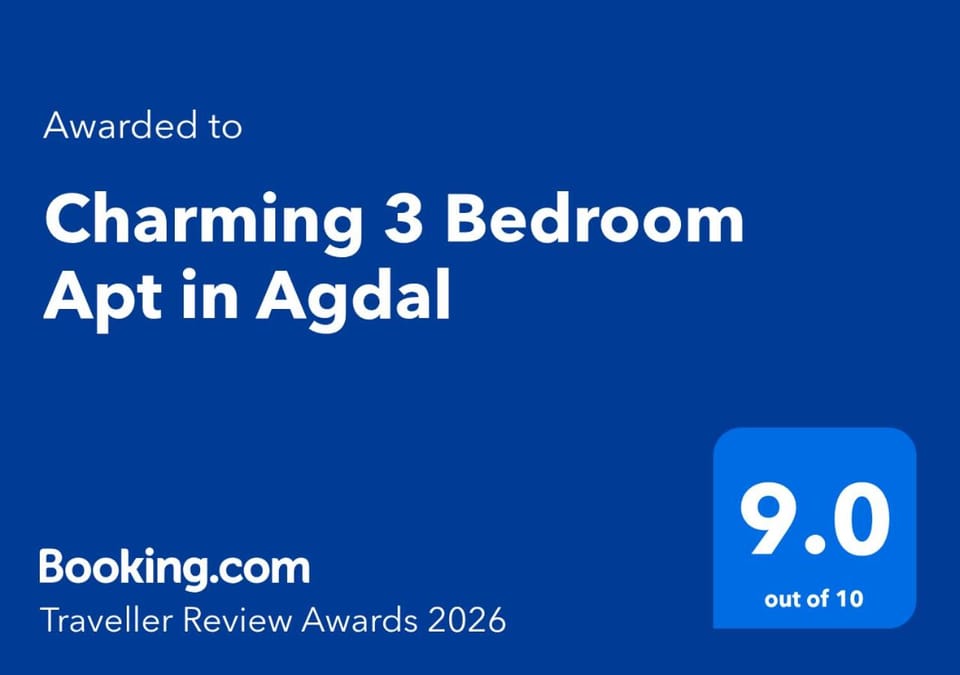 Charming 3 Bedroom Apt in Agdal Apartment in Rabat