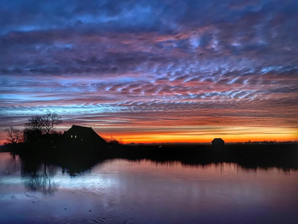 River view, Sunset