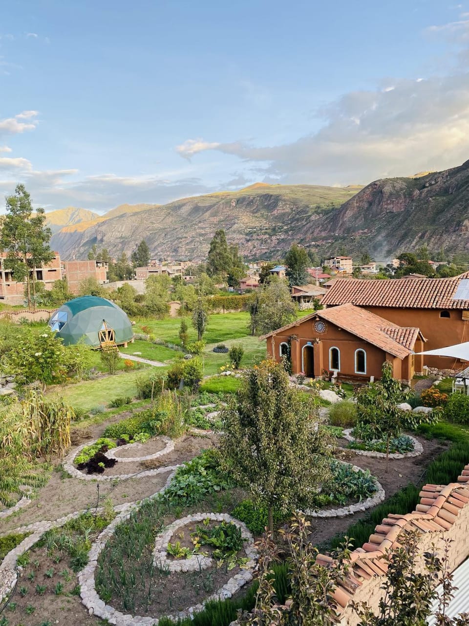 Natural landscape, Garden, Mountain view