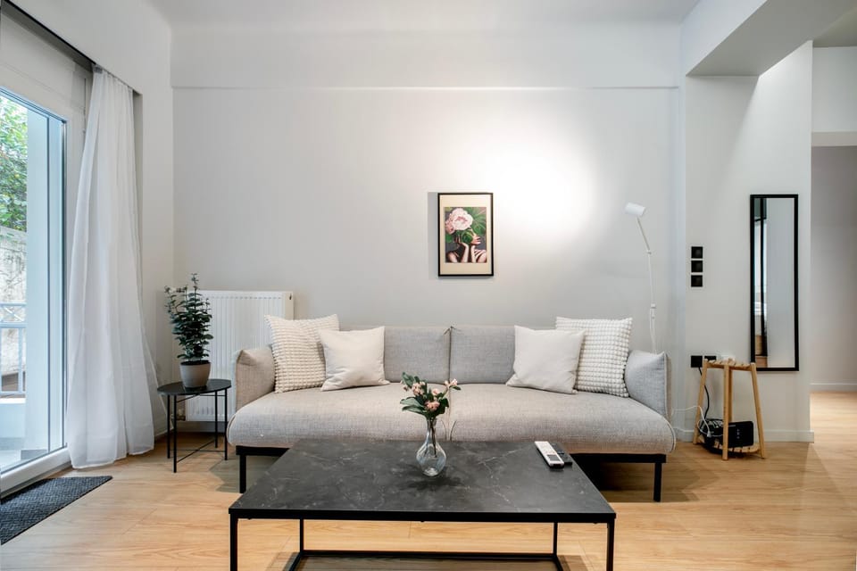 View (from property/room), Living room, Seating area, air conditioner