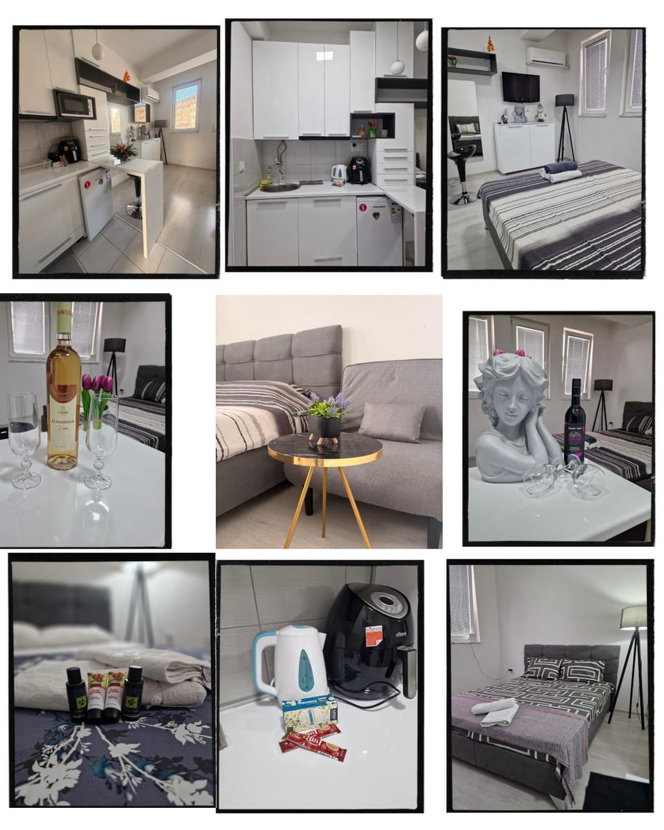 Bed, Kitchen or kitchenette, Living room, Photo of the whole room, Seating area, Bedroom