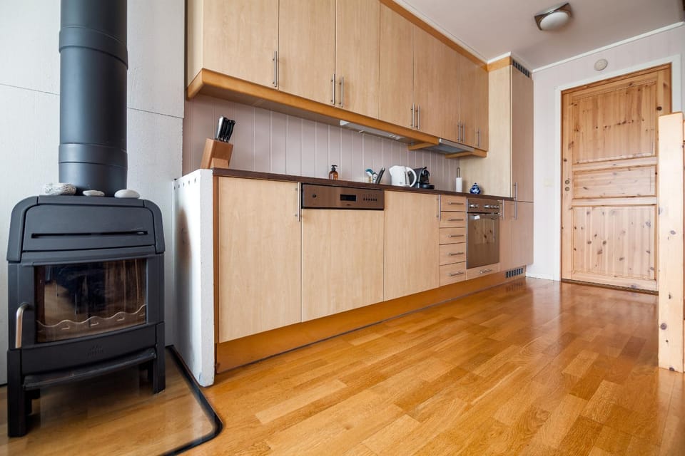 Coffee/tea facilities, Kitchen or kitchenette, dishwasher, fireplace, oven, stove