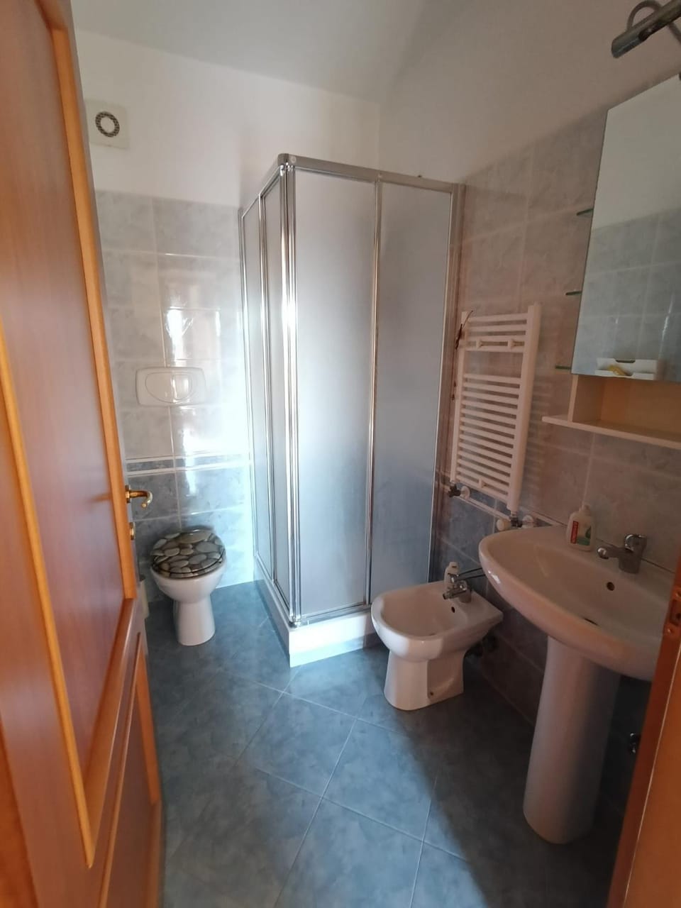 Shower, Toilet, Bathroom, towels