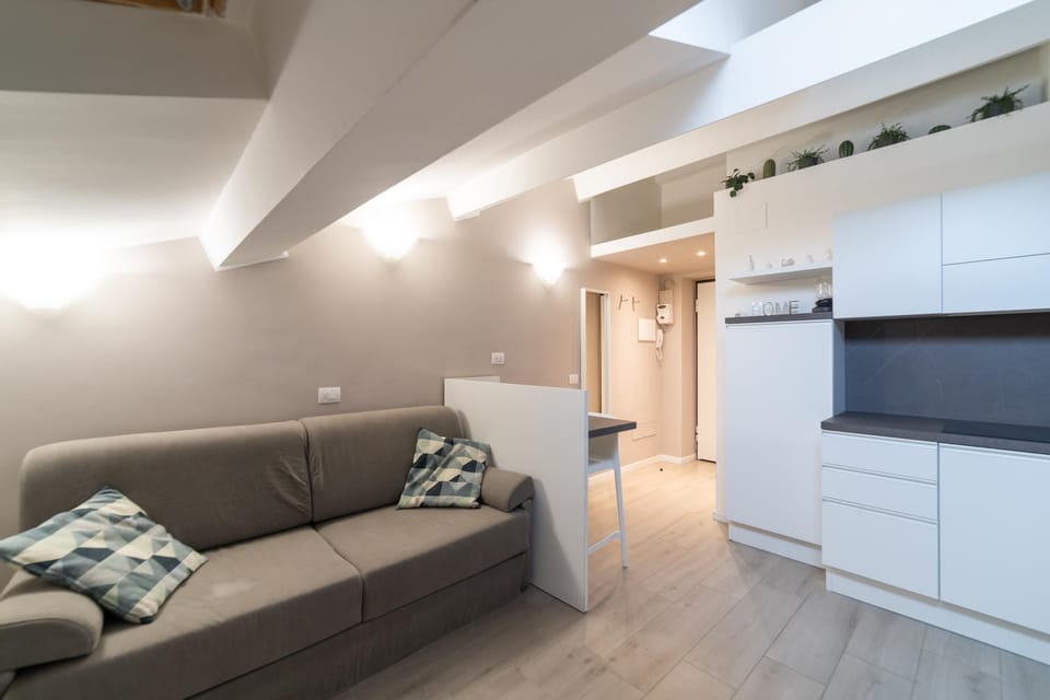 Kitchen or kitchenette, Living room, Seating area