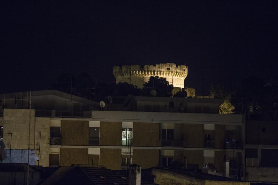 Property building, Night, Balcony/Terrace, Landmark view