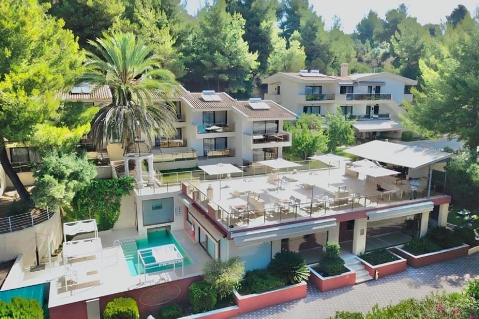 Property building, Natural landscape, Bird's eye view