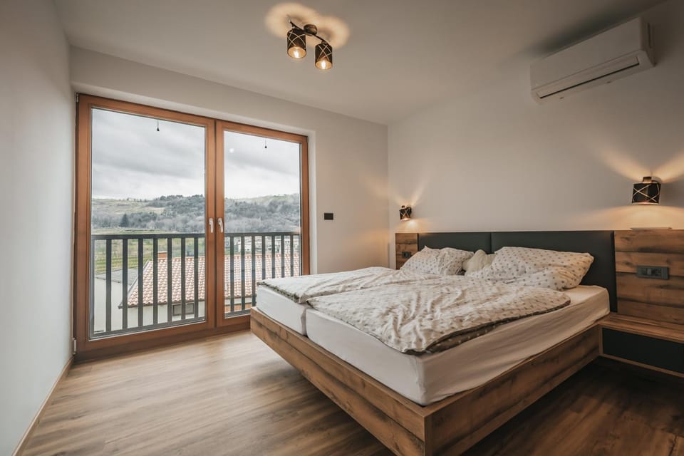 Bed, View (from property/room), Bedroom, air conditioner