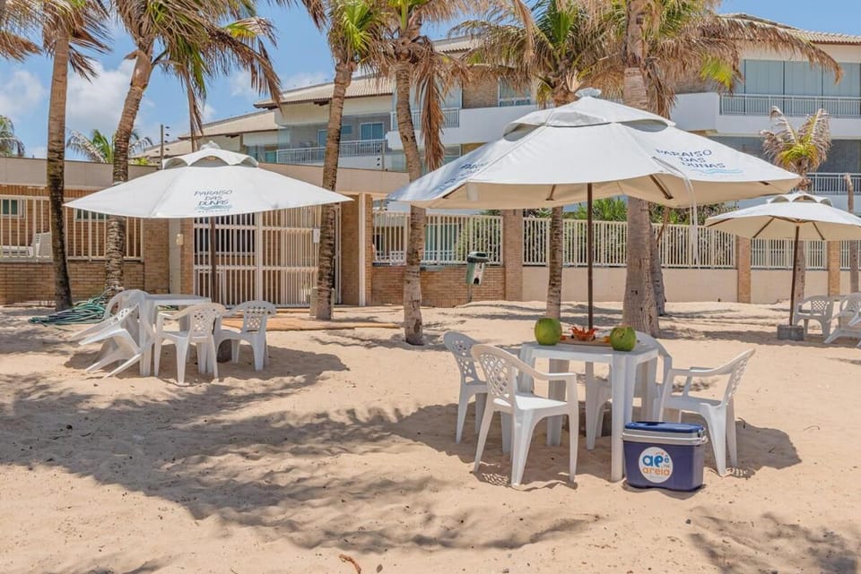 Apê na Areia conforto e vista mar com acesso direto para a praia pertinho do Beach Park Apartment in State of Ceará