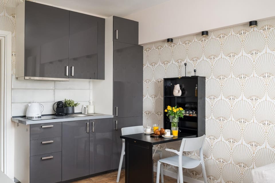 Coffee/tea facilities, Kitchen or kitchenette, Dining area, pet friendly, stove