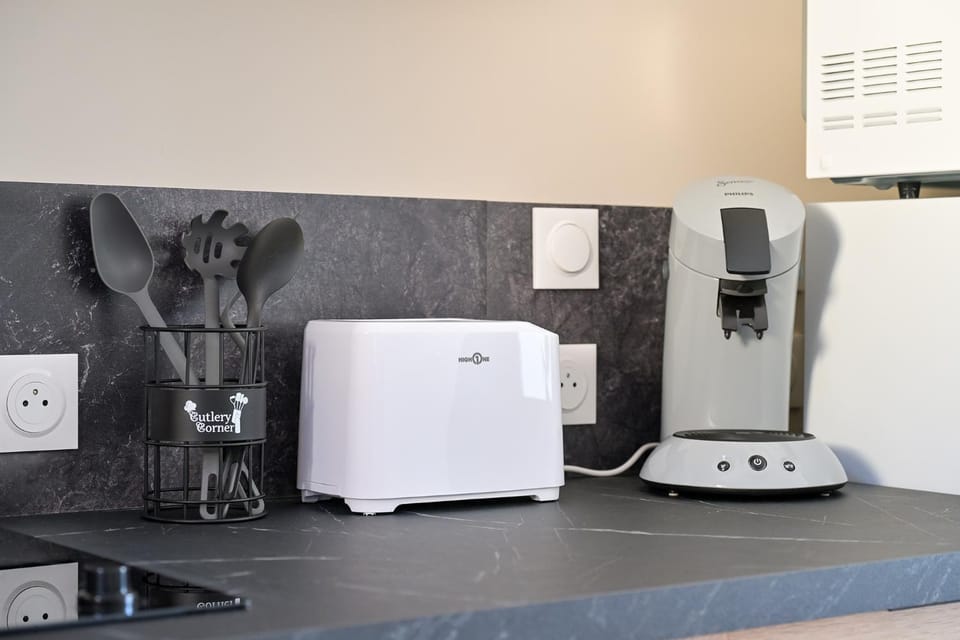 Coffee/tea facilities, Kitchen or kitchenette, toaster