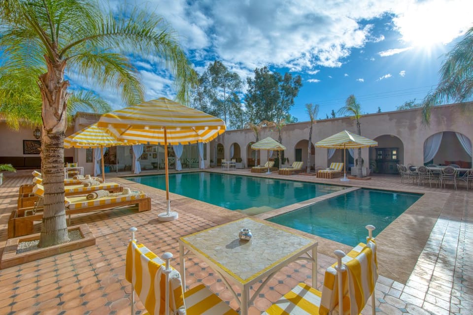 Patio, Pool view, Swimming pool, sunbed