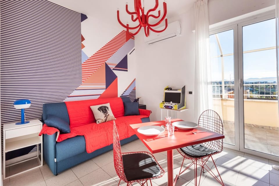 TV and multimedia, View (from property/room), Balcony/Terrace, Living room, Seating area, Dining area, City view