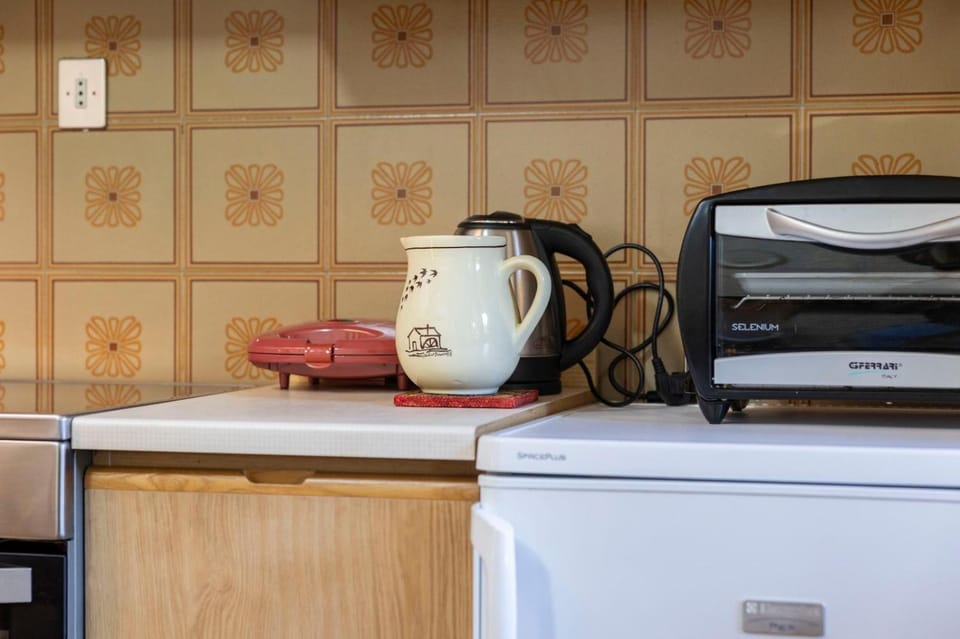 Kitchen or kitchenette, toaster