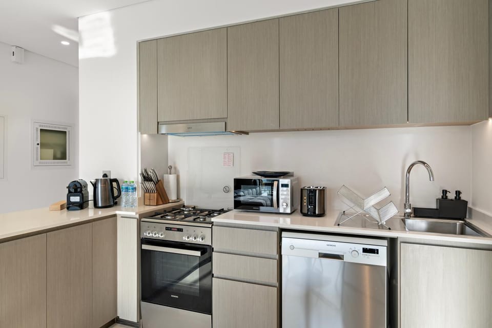 dishwasher, oven, stove, toaster