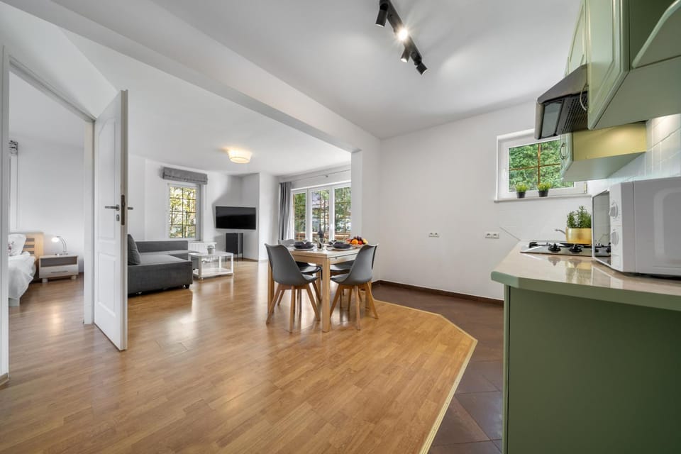 TV and multimedia, Kitchen or kitchenette, Living room, Seating area, Dining area