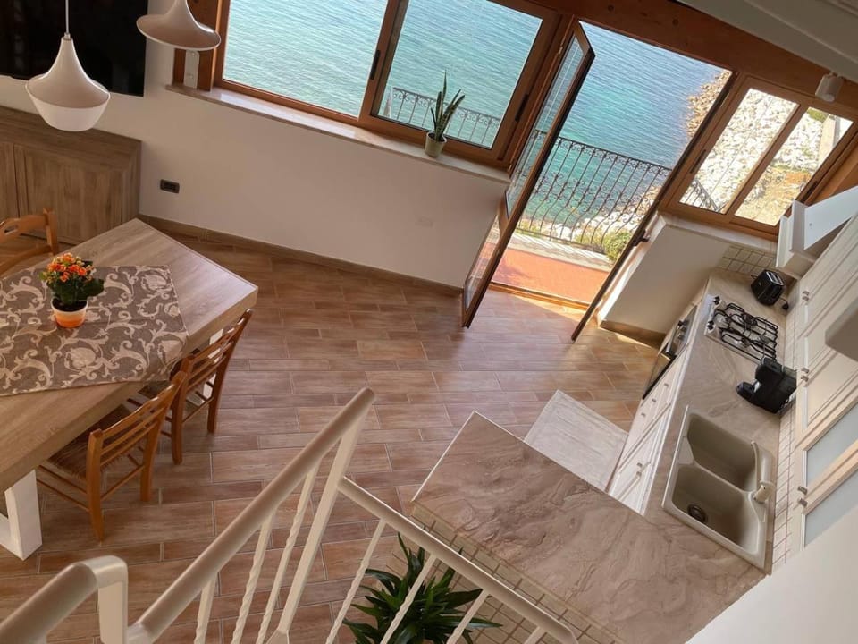 Kitchen or kitchenette, Living room, Dining area, stove, air conditioner