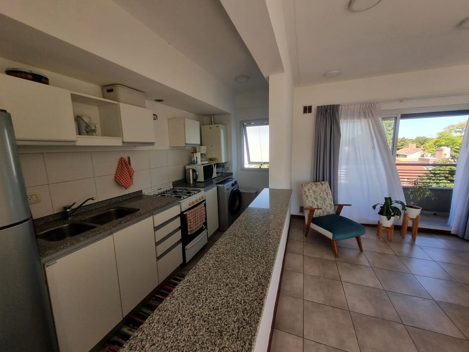 Kitchen or kitchenette, oven