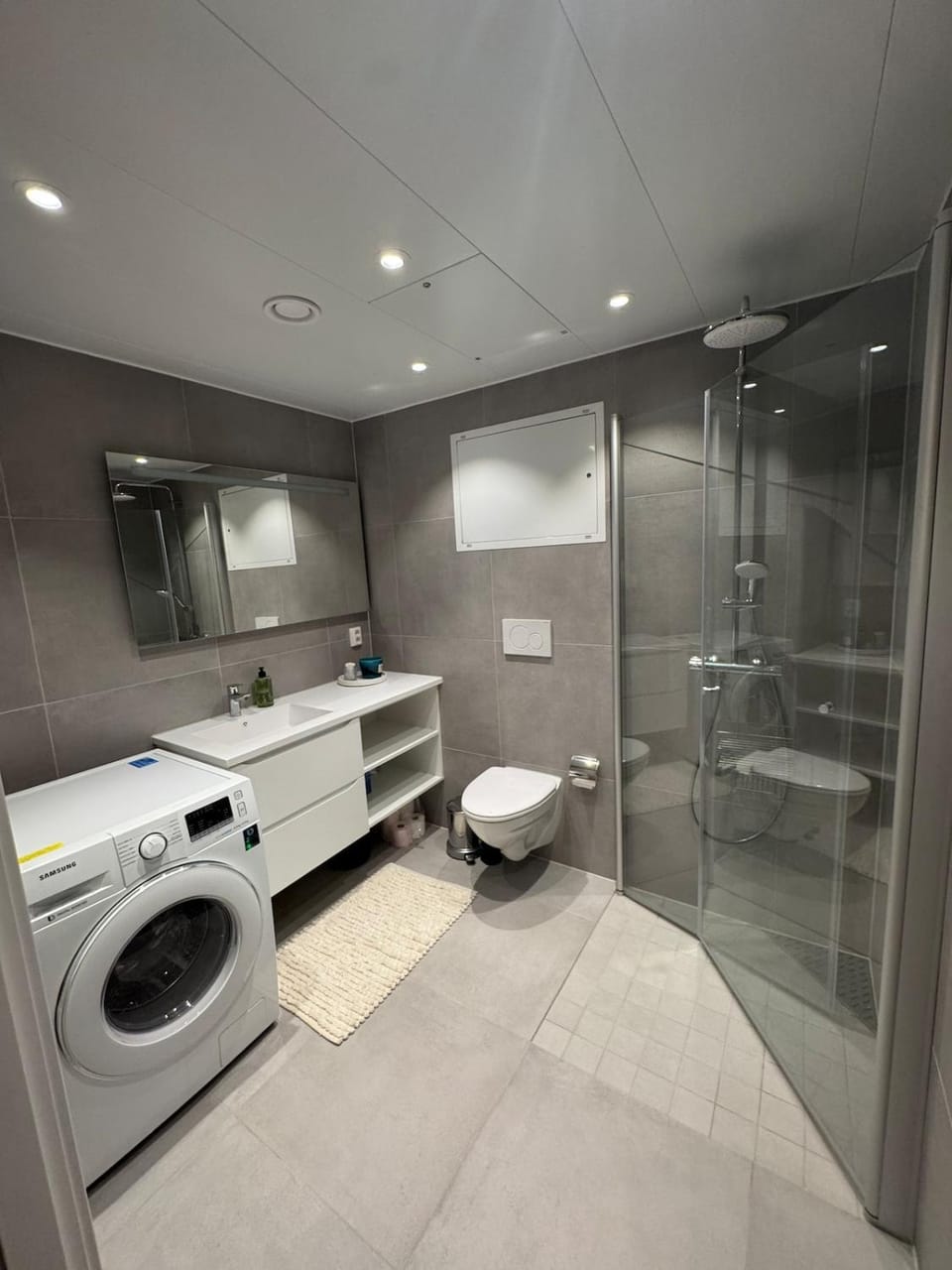 Shower, Toilet, washing machine