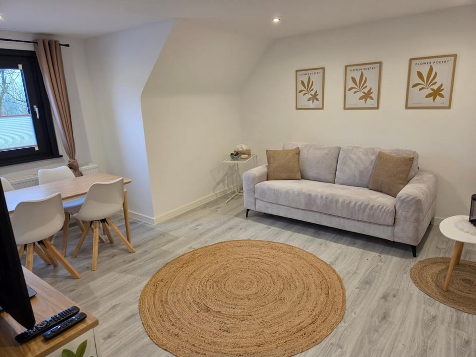 Living room, Seating area, Dining area