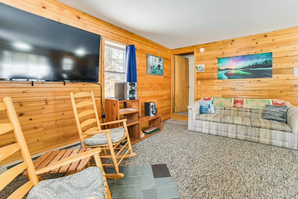 Near Lake Huron: Secluded Goetzville Cabin w/ Deck Cabin in Michigan