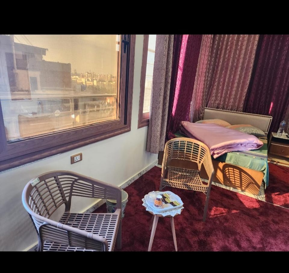 Hotel rooms in front of Mansoura University Hotel in Egypt
