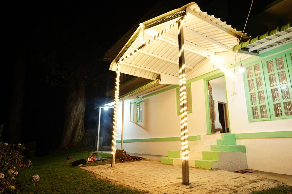 Property building, Night, Garden view