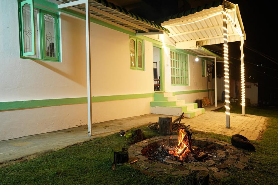 Property building, Night, BBQ facilities
