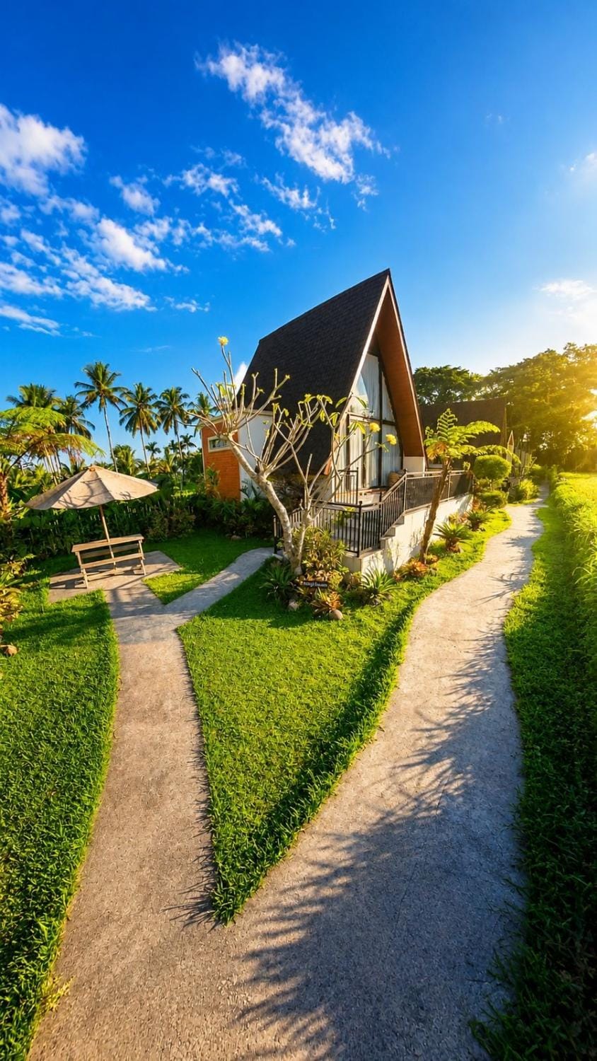 Property building, Spring, Day, Natural landscape, Garden, Garden view