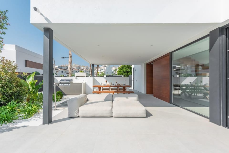 Patio, Seating area, Garden view