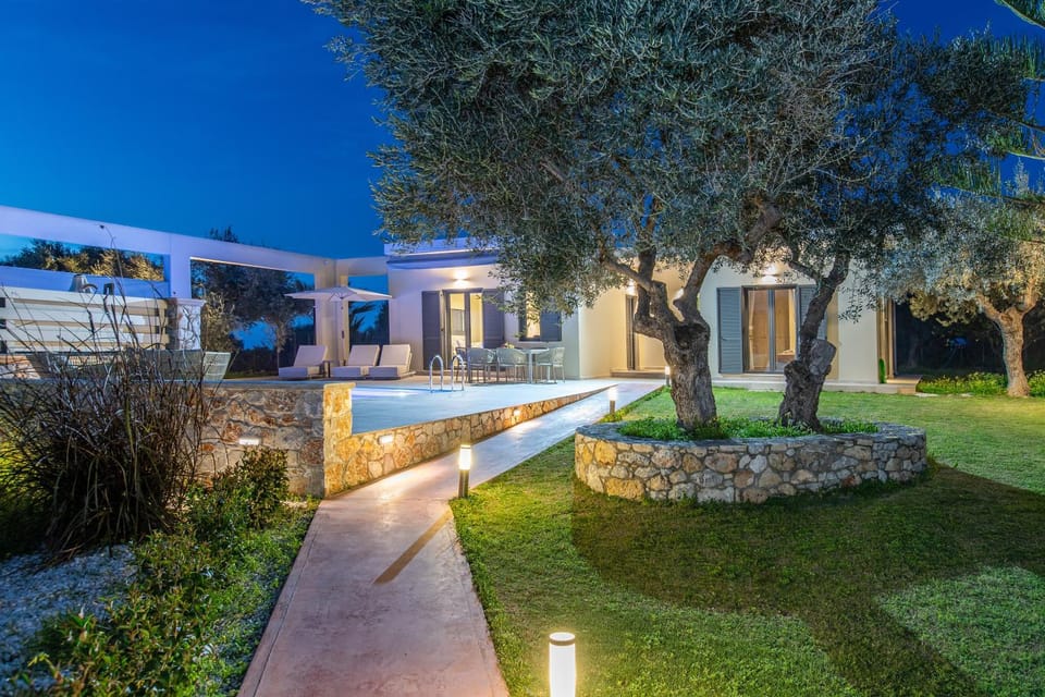 Spring, Night, Garden, Garden view