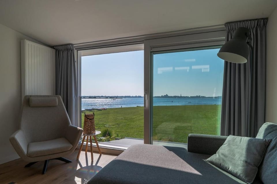 Natural landscape, Seating area, Lake view