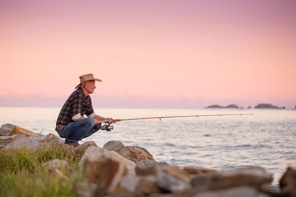 Fishing, Beach, Sea view