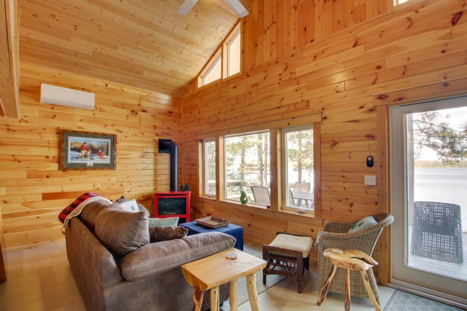 Dock + Fire Pit: Lakefront Cabin in Deer River! Cabin in Minnesota