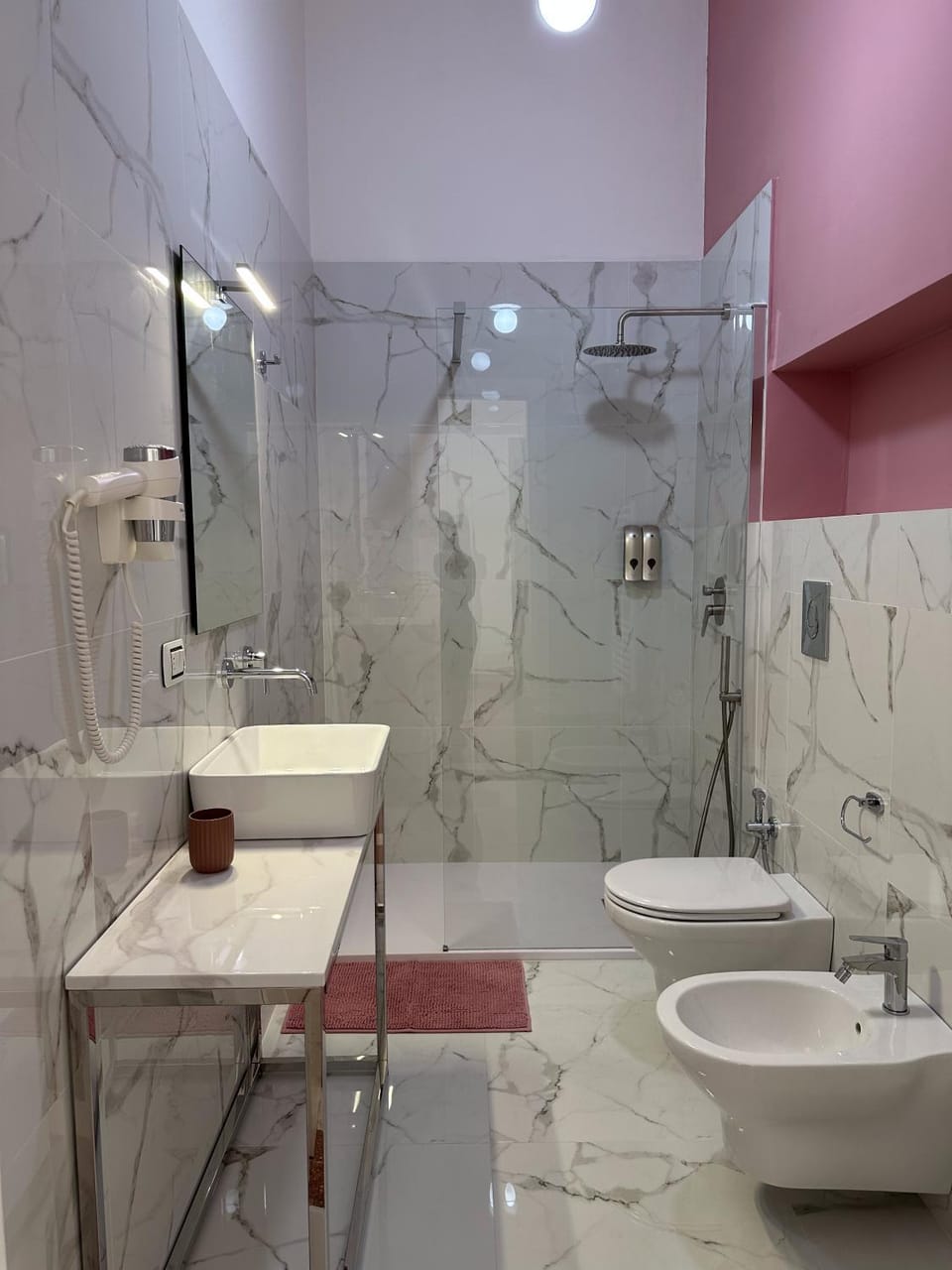 Shower, Toilet, Bathroom, bidet, hair dryier