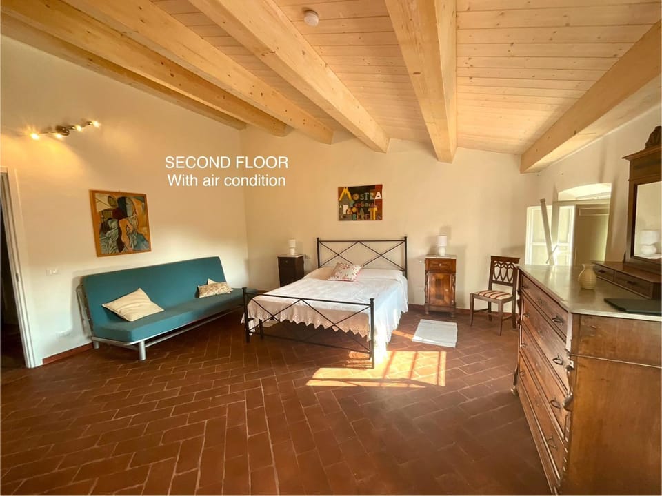 Property building, Living room, Bedroom