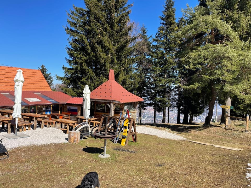 Chalet on Pohorje hill Maribor bike park next to the downhill track Chalet in Slovenia