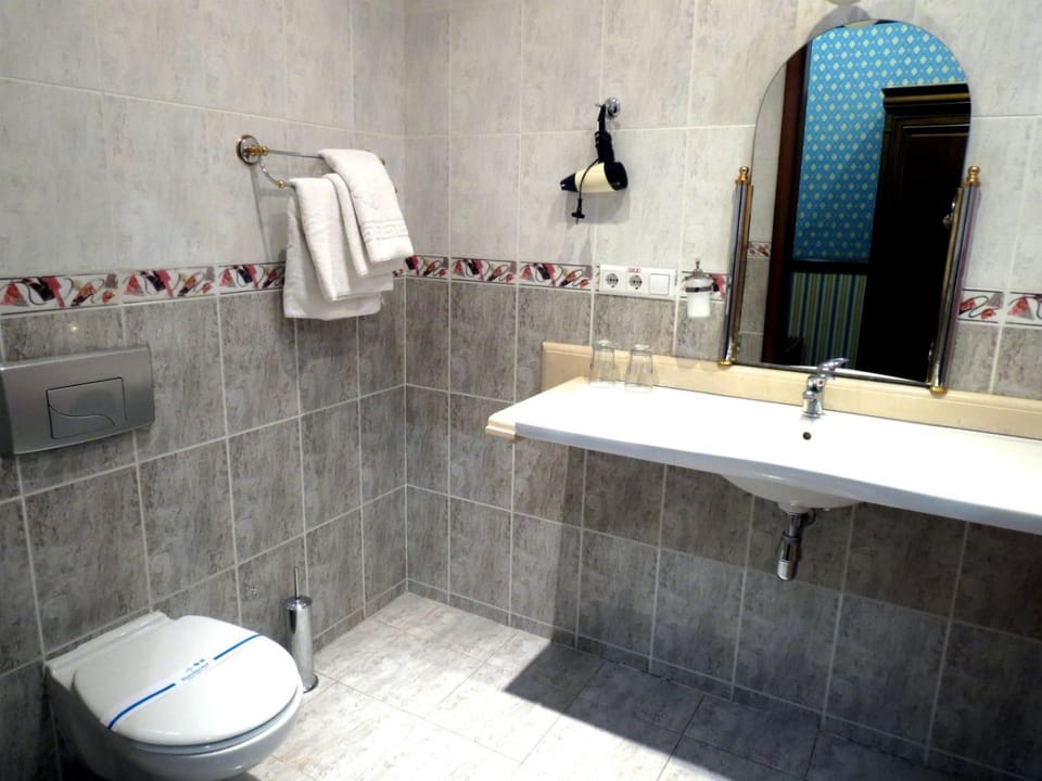 Toilet, Bathroom, towels