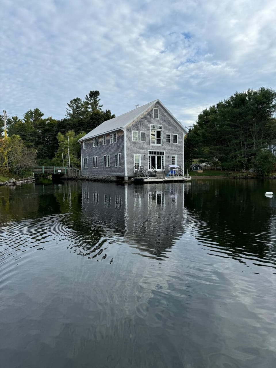 More Boathouse than Lakehouse House in Damariscotta