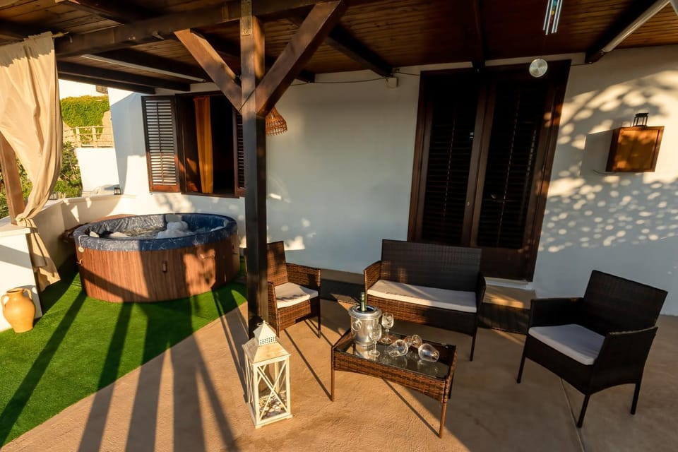 Patio, Natural landscape, Seating area