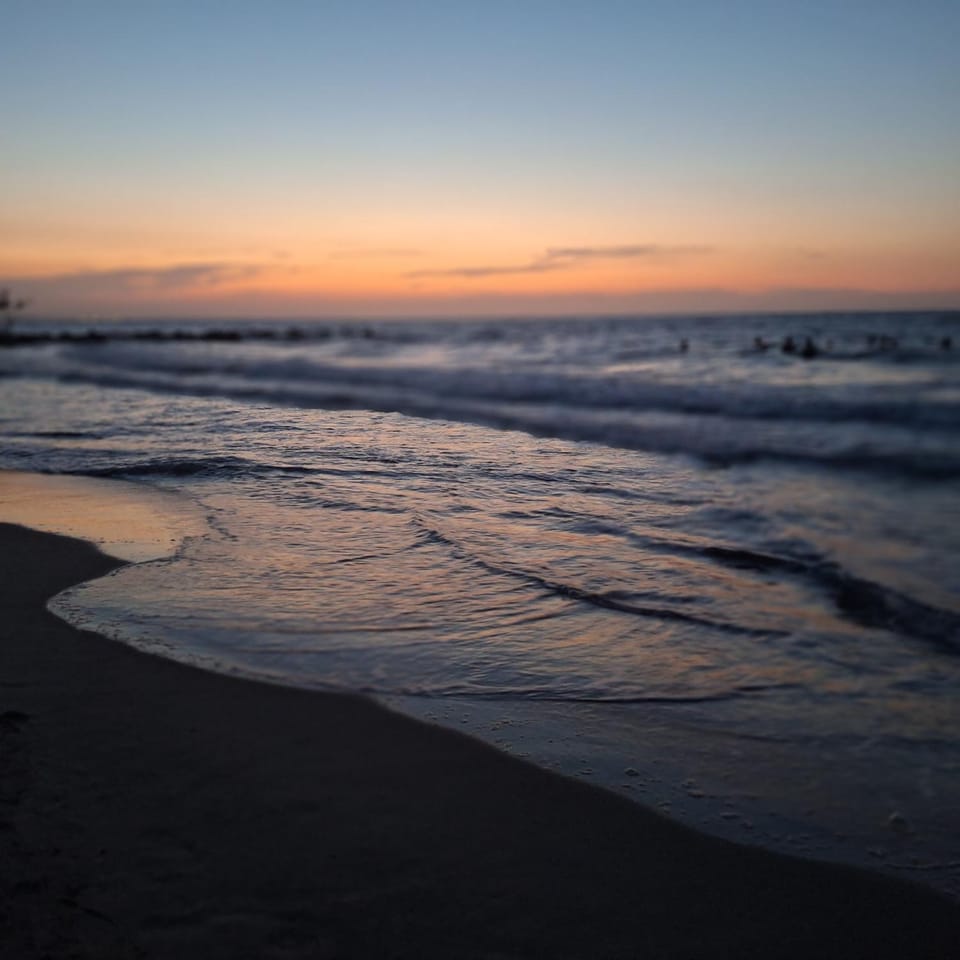 Natural landscape, Beach, Sea view, Sunset