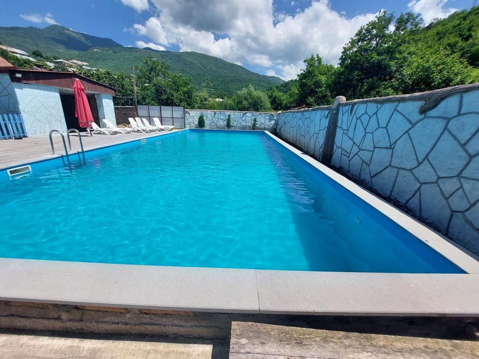 Natural landscape, Mountain view, Pool view, Swimming pool