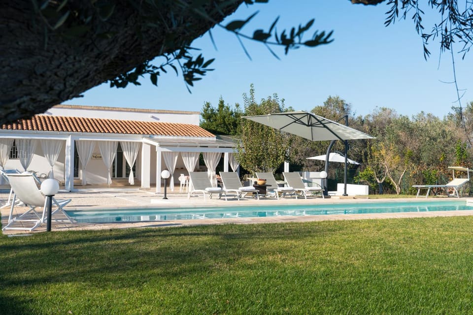 Natural landscape, Garden, Garden view, Pool view, Swimming pool