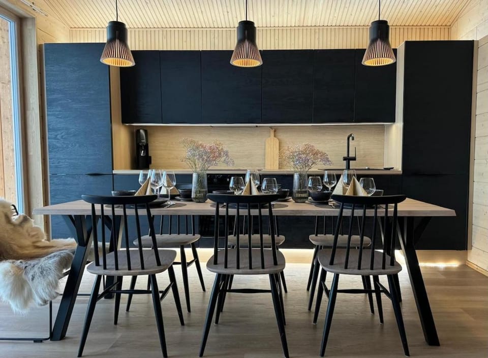 Kitchen or kitchenette, Living room, Dining area