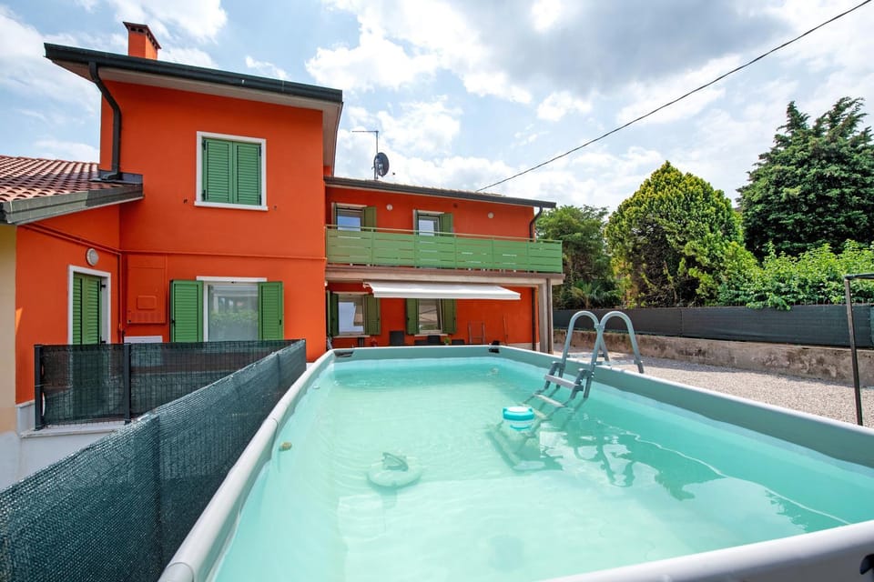 Property building, Living room, Swimming pool