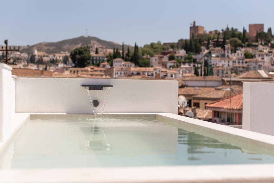 Day, Natural landscape, City view, Mountain view, Pool view, Swimming pool