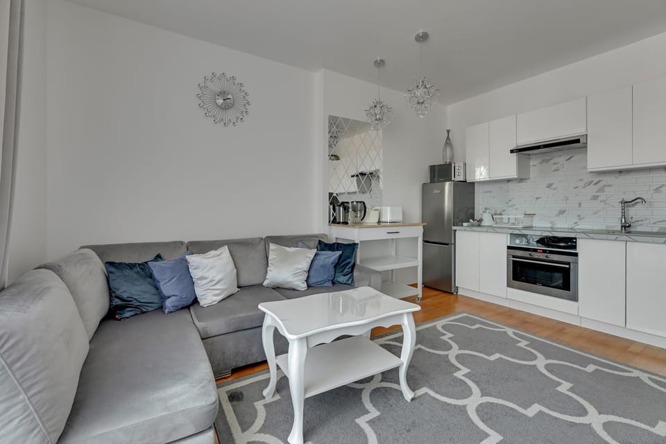 Kitchen or kitchenette, Living room, Seating area, Dining area, dishwasher, oven, stove