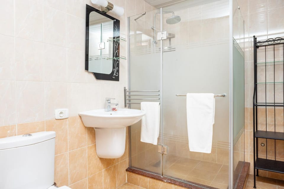 Shower, Toilet, Bathroom, towels