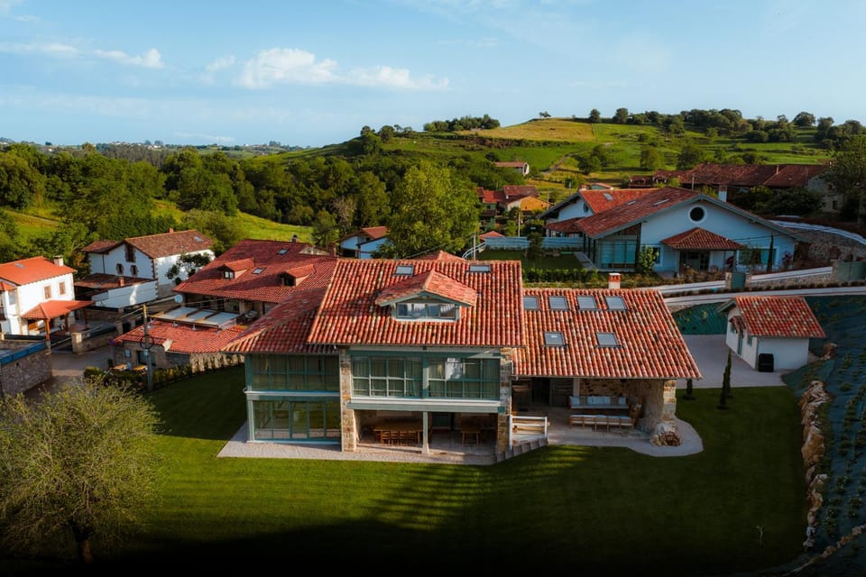 Property building, Natural landscape, Bird's eye view